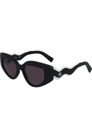 Karl Lagerfeld Tilbehør, unisex, Sort, 50 MM, Uld, Stilfulde solbriller Kl6144S