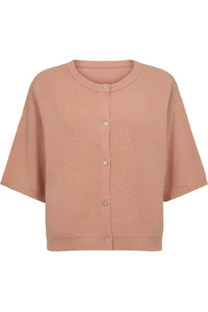 Sofie Schnoor Strik, Dame, Lyserød, L, Uld, Kortærmet Cardigan - Lyserød
