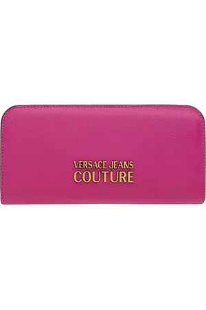 VERSACE Tilbehør, Dame, Lyserød, ONE SIZE, Uld, Syntetisk Lynlås Taske med Original Etui