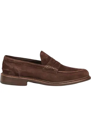 TRICKERS Sko, Herre, Brun, 40 1/2 EU, Læder, Brun Ruskind Mokkasin Sandaler