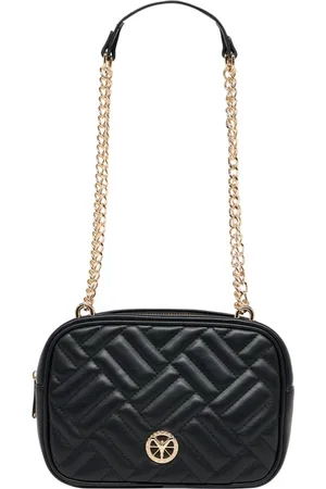 Carlo Colucci Taske, Dame, Sort, ONE SIZE, Uld, Quiltet Skuldertaske