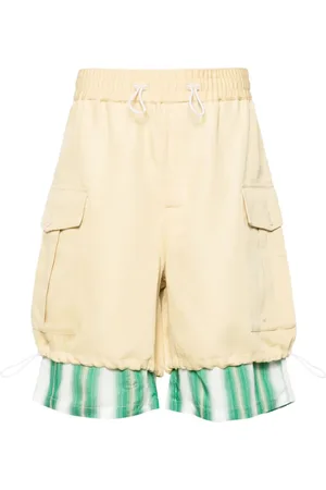 WALES BONNER Shorts, Herre, Flerfarvet, S, Bomuld, Gule Cargo Shorts Twill Stof