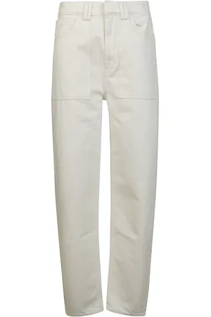 REV Jeans, Dame, Hvid, W26, Uld, Stilfulde Suri Jeans med Fatigue Lomme