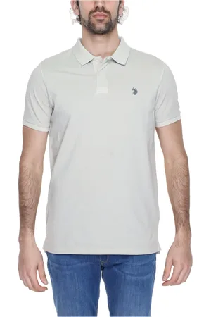 U.S. Polo Assn. Top, Herre, , S, Bomuld, Polo Knaplukning Kort Ærme