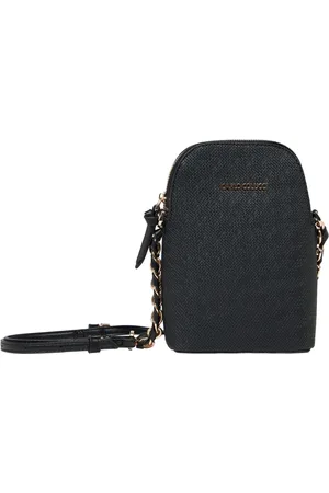 Carlo Colucci Tilbehør, Dame, Sort, ONE SIZE, Tyl, Boho Style Mini Taske i Bastoptik