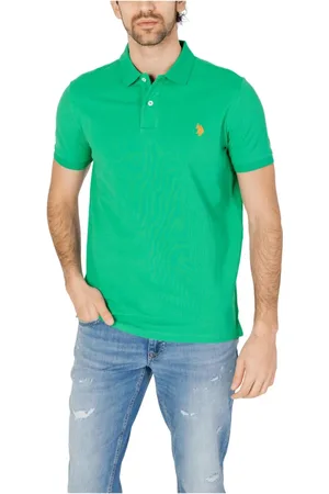 U.S. Polo Assn. Top, Herre, Grøn, L, Bomuld, Polo Bluser