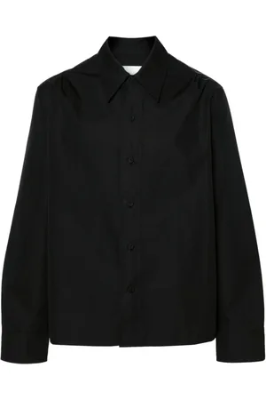 Jil Sander Skjorte, Herre, Sort, XL, Bomuld, Klassisk Bomuldsskjorte