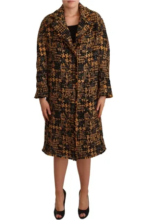Dolce & Gabbana Frakke, Dame, Flerfarvet, 2XS, Multifarvet Blomstret Lang Cardigan Frakke