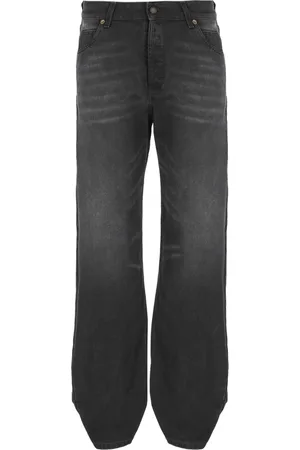 DARKPARK Jeans, Dame, Sort, W27, Bomuld, Sort Bomuld Jeans med Bæltestropper