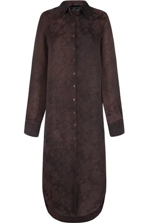 Cortana Bluser & Skjorter, Dame, Rød, XL, Malaysia, lang burgunder jacquard skjorte