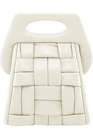 THEMOIRÈ Taske, Dame, Hvid, ONE SIZE, Uld, Vegan Weaved Linen Clutch Taske