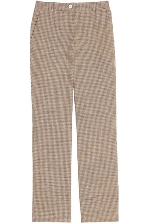 Inès de la Fressange Bukser, Dame, Flerfarvet, L, Bomuld, Houndstooth Chino Bukser