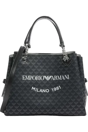 Giorgio Armani Taske, Dame, Grå, ONE SIZE, Uld, Grå Syntetisk Shopping Taske