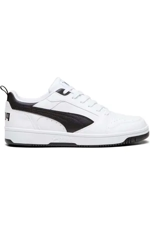 PUMA Sko, Herre, Hvid, 36 EU, Uld, Lav Rebound V6 Sneakers Hvid-Sort