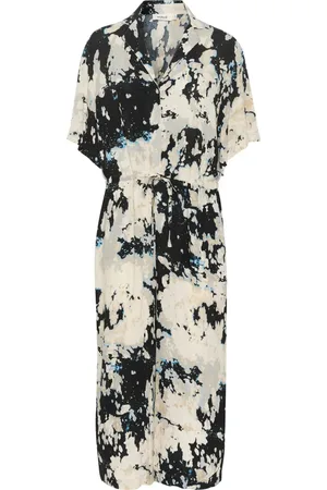 Soaked in Luxury Kjole, Dame, Flerfarvet, XS, Uld, Sort Sky Print Jumpsuit