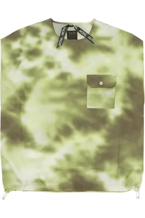TAION Top, Herre, Grøn, L, Polyester, Tie Dye Puffer Vest