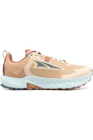 Altra Sko, Herre, Flerfarvet, 44 1/2 EU, Uld, Brun Mesh Sneakers Diamantmønster Design