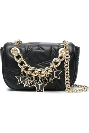 VERSACE Taske, Dame, Sort, ONE SIZE, Uld, Skulder taske med synligt logo