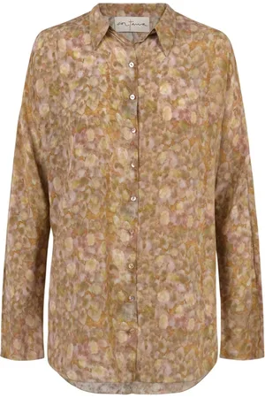 Cortana Bluser & Skjorter, Dame, Flerfarvet, M, Carla, top i silke flora print