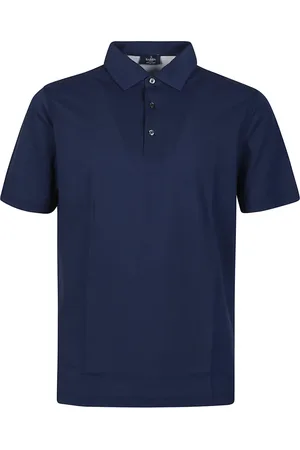 BARBA Top, Herre, Blå, 2XL, Bomuld, Blå Polo Skjorte