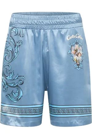 Carlo Colucci Shorts, Herre, Blå, 3XL, Chic Milano Shorts