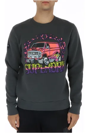 Superdry Sweathshirts & Hoodies, Herre, Grå, L, Bomuld, Sweatshirts