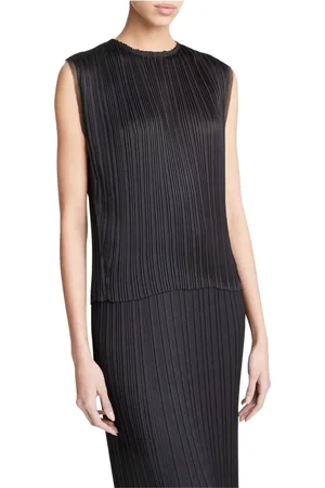 Vince Top, Dame, Sort, S, Uld, Drop Shoulder Crew Neck Skjorte
