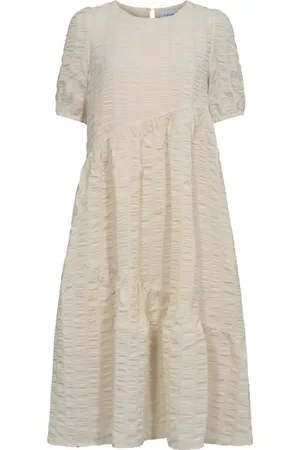 Liberté Kjole, Dame, , M, Polyester, Elegant SS Kjole i Creme