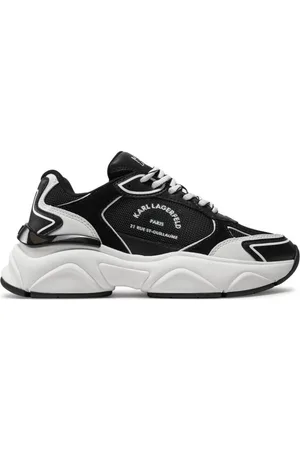 Karl Lagerfeld Sko, Herre, Sort, 41 EU, Læder, Sort Sneakers Regular Fit
