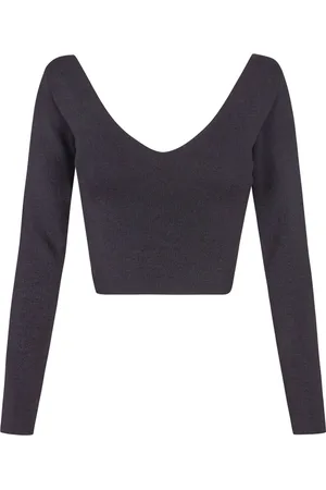 Cortana Top, Dame, Sort, XL, Kiiro, sort silkepunkt crop top