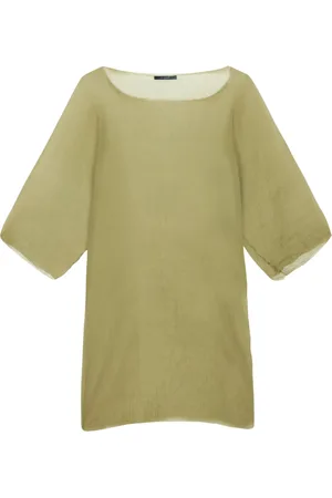 Cortana Bluser & Skjorter, Dame, Grøn, L, Chiffon, Silke Pistacie Top