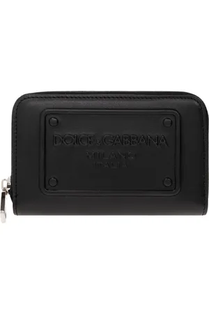 Dolce & Gabbana Tilbehør, Herre, Sort, ONE SIZE, Læder, Læderkortholder