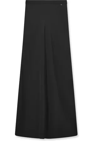 Mos Mosh Nederdel, Dame, Sort, XS, Solid Lang Nederdel Sort Elegant Kvalitet