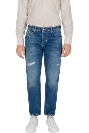 Antony Morato Jeans, Herre, Blå, W29, Bomuld, Blå Lynlås Knapper Jeans Forår/Sommer