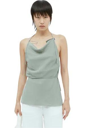 St Agni Top, Dame, Grøn, XS, Halterneck Justerbar Stroptop