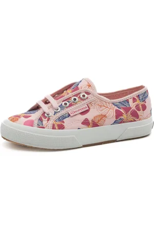 Superga Sko, Dame, Flerfarvet, 38 EU, Pink Fuchsia Hibiscus Damesko