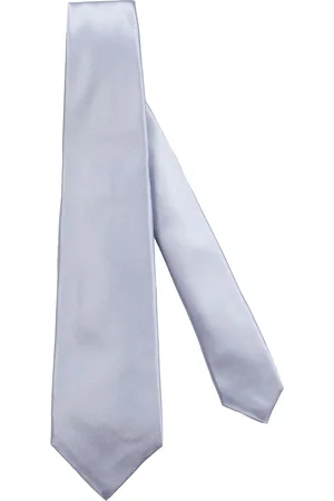 Kiton Tilbehør, Herre, Blå, ONE SIZE, Silke Slips Origami Stil