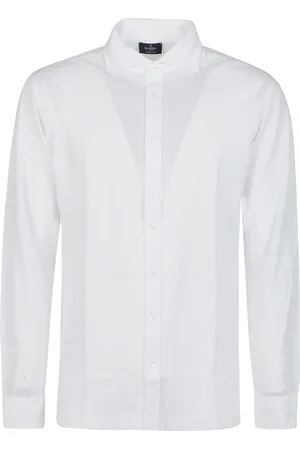 BARBA Skjorte, Herre, Hvid, 2XL, Bomuld, Bianco Langærmet Skjorte
