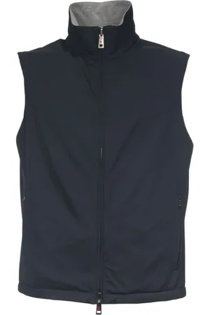 Kired Jakke, Herre, Blå, 4XL, Blå Højhalset Ærmeløs Vest