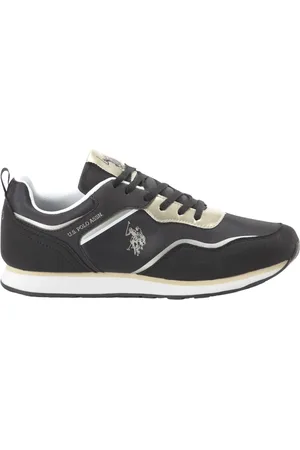 U.S. Polo Assn. Sko, Dame, Sort, 35 EU, Uld, Sort Ruskind Slip-On Sneakers