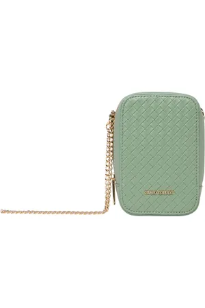 Carlo Colucci Taske, Dame, Grøn, ONE SIZE, Elegant Vævet Minitaske