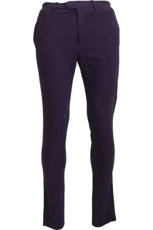 Bencivenga Bukser, Herre, Lilla, S, Bomuld, Slim-fit Bukser