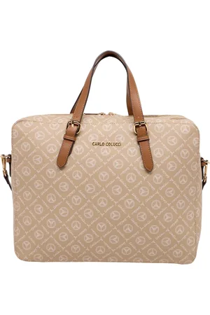 Carlo Colucci Taske, Herre, , ONE SIZE, Professionel Business Taske med Logo Print