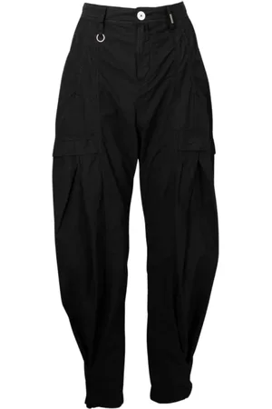 High Bukser, Dame, Sort, XS, Bomuld, Sort Bomuld Poplin Bukser