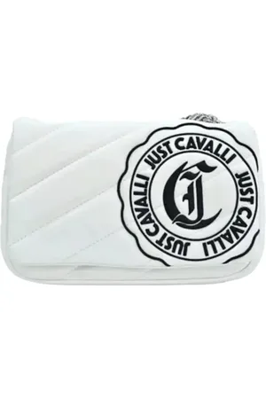 Roberto Cavalli Taske, Dame, Hvid, ONE SIZE, Uld, Hvid Quiltet Kædehåndtaske
