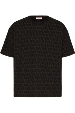 VALENTINO GARAVANI Top, Herre, Sort, S, Uld, MXM T-shirt Stilfuldt Design