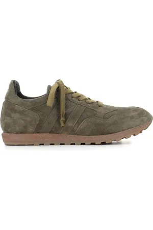 ALBERTO FASCIANI Sko, Herre, Grøn, 43 EU, Suede, Grøn Ruskind Kork Sål Sneakers