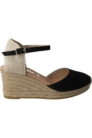Gaimo Sko, Dame, Sort, 36 EU, Læder, Sort Global Espadrillesandal til Kvinder