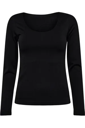 Liberté Top, Dame, Sort, S, Tyl, Vendbar Top med Lange Ærmer
