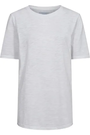 Liberté Top, Dame, Hvid, L, Bomuld, Lang T-shirt i hvid